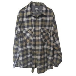 Rugged Wear mens flannel XL hardly worn green black